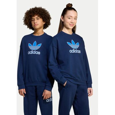 Adidas Bluza Trefoil JV8572 Granatowy Loose Fit 13_14Y Granatowy Unisex Dziecko Adidas Bluza Trefoil JV8572 Granatowy Loose Fit 13_14Y Granatowy Unisex Dziecko