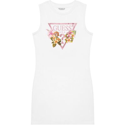 Guess Sukienka codzienna J4RK38 KA6W4 Biały Regular Fit 16Y Biały Dziewczynka Guess Sukienka codzienna J4RK38 KA6W4 Biały Regular Fit 16Y Biały Dziewczynka