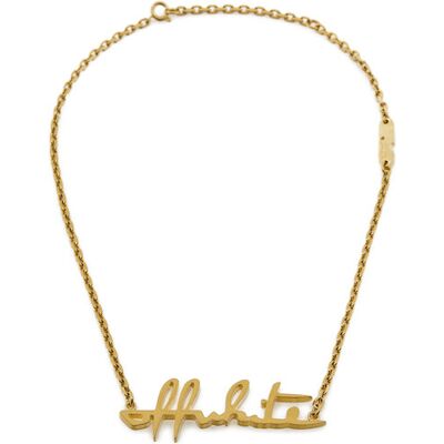 Off-White Naszyjnik OWOB026R21MET0017600 Złoty NOSIZE Złoty Damskie Off-White Naszyjnik OWOB026R21MET0017600 Złoty NOSIZE Złoty Damskie