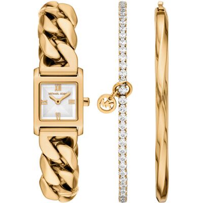 Michael Kors Zestaw zegarek i bransoletka Georgie Gift Set MK7655SET Złoty NOSIZE Złoty Damskie Michael Kors Zestaw zegarek i bransoletka Georgie Gift Set MK7655SET Złoty NOSIZE Złoty Damskie