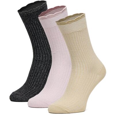 Nine West Skarpety długie CEO_AS_NW_07_W_AW25 (3 PACK) mix Różowy 35_38 Różowy Damskie Nine West Skarpety długie CEO_AS_NW_07_W_AW25 (3 PACK) mix Różowy 35_38 Różowy Damskie