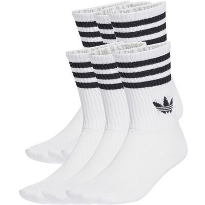 Adidas Skarpety długie 3-Stripes JV7410 Biały 46_48 Biały Unisex Adidas Skarpety długie 3-Stripes JV7410 Biały 46_48 Biały Unisex