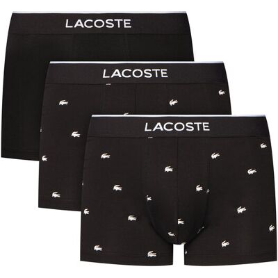 Lacoste Komplet bokserek 5H1299 Czarny M Czarny Męskie Lacoste Komplet bokserek 5H1299 Czarny M Czarny Męskie