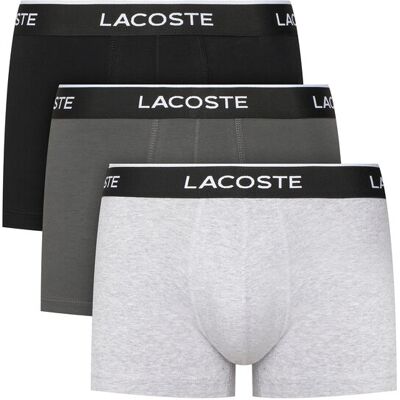Lacoste Komplet bokserek 5H1300 Szary XL Szary Męskie Lacoste Komplet bokserek 5H1300 Szary XL Szary Męskie