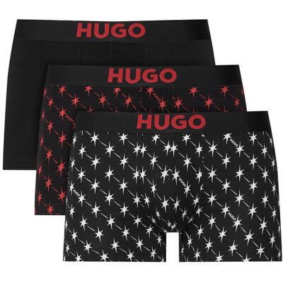 HUGO Komplet bokserek 50549140 Bordowy L Bordowy Męskie HUGO Komplet bokserek 50549140 Bordowy L Bordowy Męskie