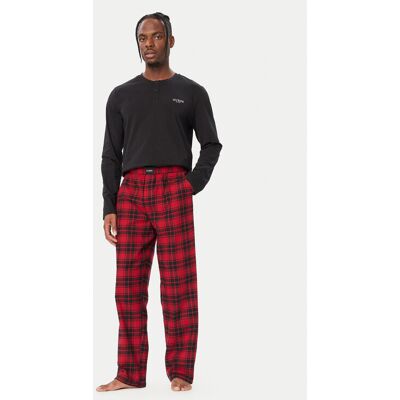 Guess Piżama U6BX05 K5382 Czarny Regular Fit XXL Czarny Męskie Guess Piżama U6BX05 K5382 Czarny Regular Fit XXL Czarny Męskie