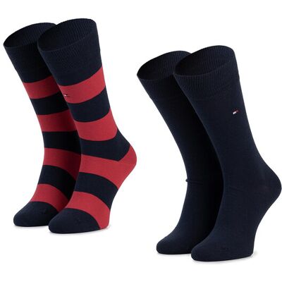 Tommy Hilfiger Skarpety długie 342021001 Granatowy 43_46 Granatowy Męskie Tommy Hilfiger Skarpety długie 342021001 Granatowy 43_46 Granatowy Męskie