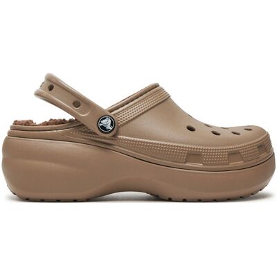 Crocs Klapki Classic Platform Lined Clog W 207938 Brązowy 42_43 Brązowy Damskie Crocs Klapki Classic Platform Lined Clog W 207938 Brązowy 42_43 Brązowy Damskie