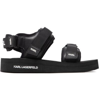 KARL LAGERFELD Sandały KL70510 Czarny 45 Czarny Męskie KARL LAGERFELD Sandały KL70510 Czarny 45 Czarny Męskie