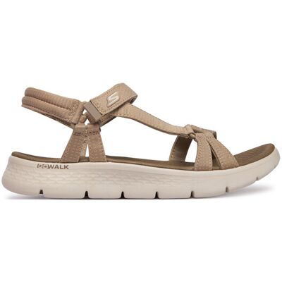 Skechers Sandały GO WALK FLEX SANDAL 141451/TPE Beżowy 40 Beżowy Damskie Skechers Sandały GO WALK FLEX SANDAL 141451/TPE Beżowy 40 Beżowy Damskie