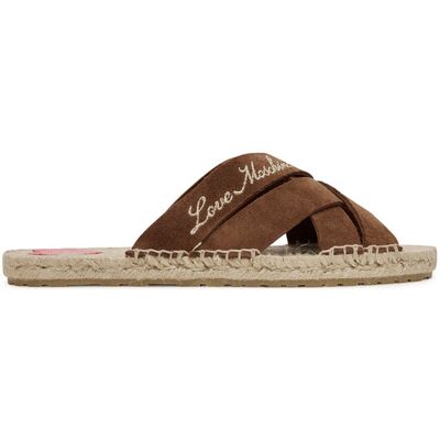 LOVE MOSCHINO Klapki JA28362G0MIG0300 Brązowy 39 Brązowy Damskie LOVE MOSCHINO Klapki JA28362G0MIG0300 Brązowy 39 Brązowy Damskie