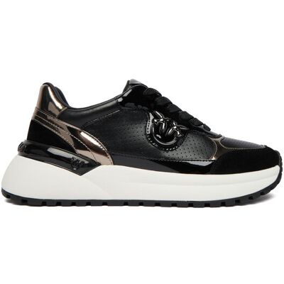 PINKO Sneakersy GEM 15 Czarny 38 Czarny Damskie PINKO Sneakersy GEM 15 Czarny 38 Czarny Damskie