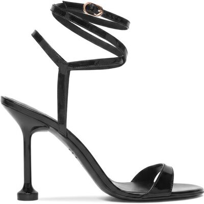 Stuart Weitzman Sandały Naudistini Wrap 100 SM910 Czarny 39 Czarny Damskie Stuart Weitzman Sandały Naudistini Wrap 100 SM910 Czarny 39 Czarny Damskie