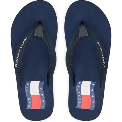 Tommy Hilfiger Klapki T3X8-34408-0058 Niebieski 34 Niebieski Chłopiec Tommy Hilfiger Klapki T3X8-34408-0058 Niebieski 34 Niebieski Chłopiec