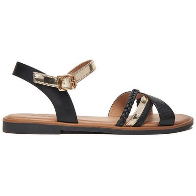 Clara Barson Sandały WS6308-12 Czarny 41 Czarny Damskie Clara Barson Sandały WS6308-12 Czarny 41 Czarny Damskie