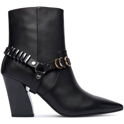 PINKO Botki Viola 02 SD0417P001 Czarny 37 Czarny Damskie PINKO Botki Viola 02 SD0417P001 Czarny 37 Czarny Damskie