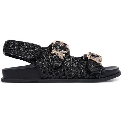 Patrizia Pepe Sandały PPJ383.31 Czarny 35 Czarny Unisex Patrizia Pepe Sandały PPJ383.31 Czarny 35 Czarny Unisex