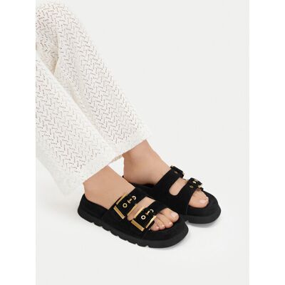 Badura Klapki EO-ALIVIA-LT2525-1 Czarny 39 Czarny Damskie Badura Klapki EO-ALIVIA-LT2525-1 Czarny 39 Czarny Damskie