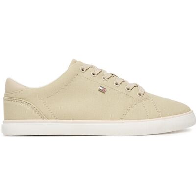 Tommy Hilfiger Sneakersy Th Low Profile Vulc Canvas FW0FW09102 Beżowy 41 Beżowy Damskie Tommy Hilfiger Sneakersy Th Low Profile Vulc Canvas FW0FW09102 Beżowy 41 Beżowy Damskie