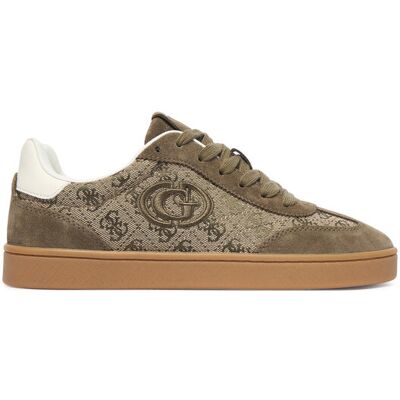 Guess Sneakersy FLTJAC LEA12 Khaki 39 Khaki Damskie Guess Sneakersy FLTJAC LEA12 Khaki 39 Khaki Damskie