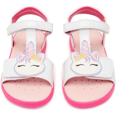 Geox Sandały J Sandal Joyfoot Gir J65P1C 000HH C1441 M Biały 24 Biały Dziewczynka Geox Sandały J Sandal Joyfoot Gir J65P1C 000HH C1441 M Biały 24 Biały Dziewczynka