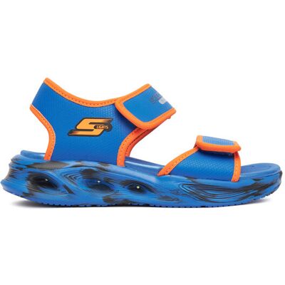 Skechers Sandały Sola Glow Sandal-Fusion Brights 407032L/BLOR Niebieski 33_1_2 Niebieski Chłopiec Skechers Sandały Sola Glow Sandal-Fusion Brights 407032L/BLOR Niebieski 33_1_2 Niebieski Chłopiec