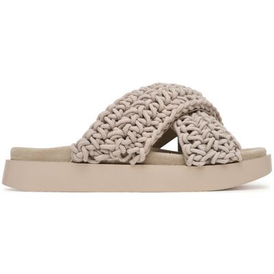 Inuikii Klapki Woven 1004.003.0062 Szary jasny 36 Szary jasny Damskie Inuikii Klapki Woven 1004.003.0062 Szary jasny 36 Szary jasny Damskie