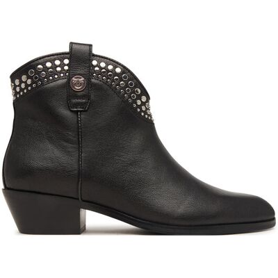 PINKO Kowbojki Jane 05 SD0555P149 Czarny 39 Czarny Damskie PINKO Kowbojki Jane 05 SD0555P149 Czarny 39 Czarny Damskie