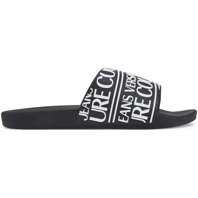 Versace Jeans Couture Klapki 78YA3SQ1 Czarny 39 Czarny Męskie Versace Jeans Couture Klapki 78YA3SQ1 Czarny 39 Czarny Męskie