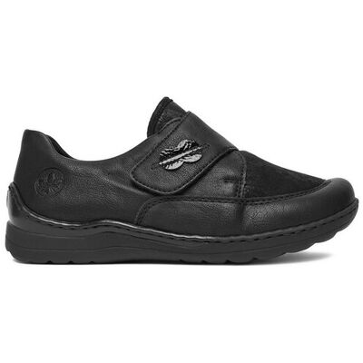 Rieker Półbuty 48954-00 Czarny 42 Czarny Damskie Rieker Półbuty 48954-00 Czarny 42 Czarny Damskie