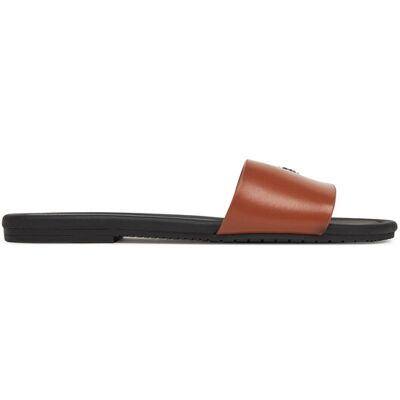 Calvin Klein Jeans Klapki Flat Sandal Slide Mg YW0YW01697 Brązowy 39 Brązowy Damskie Calvin Klein Jeans Klapki Flat Sandal Slide Mg YW0YW01697 Brązowy 39 Brązowy Damskie