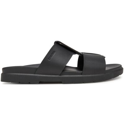 Calvin Klein Klapki Lug Sandal Double T Lth HM0HM01734 Czarny 43 Czarny Męskie Calvin Klein Klapki Lug Sandal Double T Lth HM0HM01734 Czarny 43 Czarny Męskie