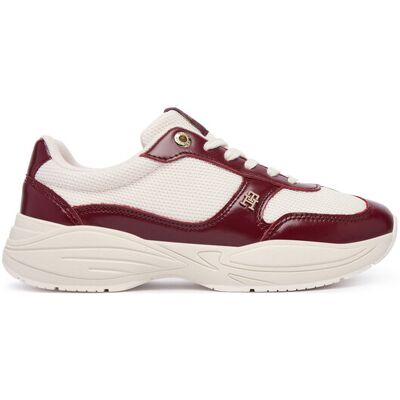 Tommy Hilfiger Sneakersy Modern Runner Shiny Leather FW0FW09413 Bordowy 42 Bordowy Damskie Tommy Hilfiger Sneakersy Modern Runner Shiny Leather FW0FW09413 Bordowy 42 Bordowy Damskie