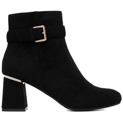 DeeZee Botki HX19021-9 Czarny 39 Czarny Damskie DeeZee Botki HX19021-9 Czarny 39 Czarny Damskie