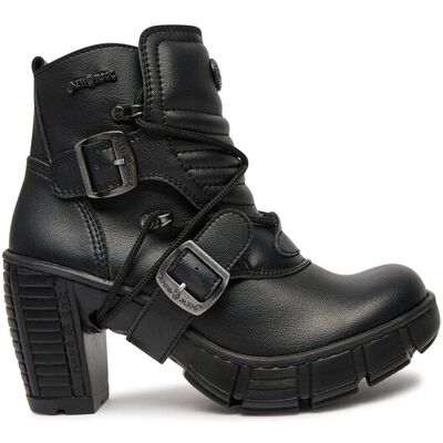 NEW ROCK Trzewiki M-TRCASCO004-V2 Czarny 36 Czarny Damskie NEW ROCK Trzewiki M-TRCASCO004-V2 Czarny 36 Czarny Damskie