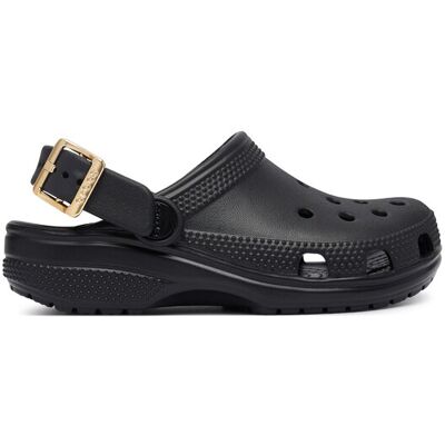 Crocs Klapki Classic Metallic Buckle Clog K 214228 Czarny 28_29 Czarny Chłopiec Crocs Klapki Classic Metallic Buckle Clog K 214228 Czarny 28_29 Czarny Chłopiec