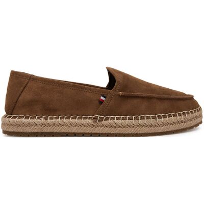 Tommy Hilfiger Espadryle Hilfiger Flex Espa Suede Loafer FM0FM05392 Brązowy 41 Brązowy Męskie Tommy Hilfiger Espadryle Hilfiger Flex Espa Suede Loafer FM0FM05392 Brązowy 41 Brązowy Męskie