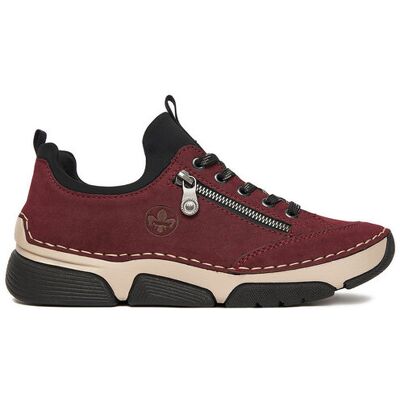 Rieker Sneakersy 45973-36 Bordowy 36 Bordowy Damskie Rieker Sneakersy 45973-36 Bordowy 36 Bordowy Damskie