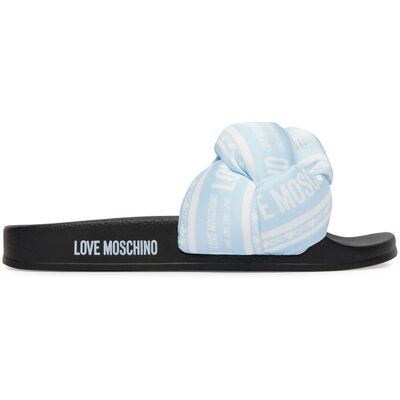LOVE MOSCHINO Klapki JA28312G0OIW370A Niebieski jasny 37 Niebieski jasny Damskie LOVE MOSCHINO Klapki JA28312G0OIW370A Niebieski jasny 37 Niebieski jasny Damskie