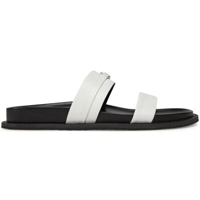 MICHAEL Michael Kors Klapki Mandy Flat Sandal 40S5MAFS2L Biały 38 Biały Damskie MICHAEL Michael Kors Klapki Mandy Flat Sandal 40S5MAFS2L Biały 38 Biały Damskie