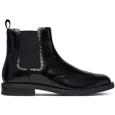 Tommy Hilfiger Sztyblety Lth Abrasivato Brogue Chelsea FM0FM06079 Czarny 40 Czarny Męskie Tommy Hilfiger Sztyblety Lth Abrasivato Brogue Chelsea FM0FM06079 Czarny 40 Czarny Męskie