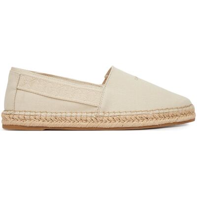 Calvin Klein Espadryle Espadrille Webbing Cv HM0HM02075 Écru 40 Kremowy Męskie Calvin Klein Espadryle Espadrille Webbing Cv HM0HM02075 Écru 40 Kremowy Męskie