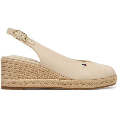 Tommy Hilfiger Espadryle Mid Wedge Espad Slingback FW0FW09228 Beżowy 40 Beżowy Damskie Tommy Hilfiger Espadryle Mid Wedge Espad Slingback FW0FW09228 Beżowy 40 Beżowy Damskie