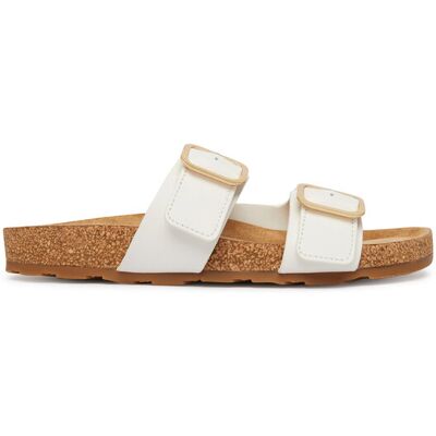 Tommy Hilfiger Klapki Double Strap Cork Sandals FW0FW09118 Biały 36 Biały Damskie Tommy Hilfiger Klapki Double Strap Cork Sandals FW0FW09118 Biały 36 Biały Damskie