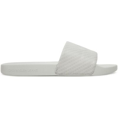 Calvin Klein Jeans Klapki Slide Aop Print YM0YM01269 Szary 43 Szary Męskie Calvin Klein Jeans Klapki Slide Aop Print YM0YM01269 Szary 43 Szary Męskie