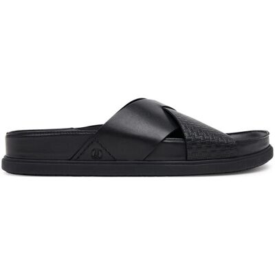 Clarks Klapki Torford Cross 26181382 Czarny 42 Czarny Męskie Clarks Klapki Torford Cross 26181382 Czarny 42 Czarny Męskie