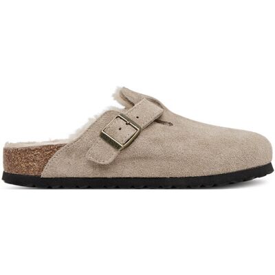 Birkenstock Klapki Boston Shearling 1028299 Beżowy 36 Beżowy Damskie Birkenstock Klapki Boston Shearling 1028299 Beżowy 36 Beżowy Damskie