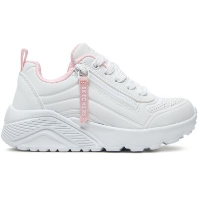 Skechers Uno Lite Easy Zip Sneakers - Białe Skechers Uno Lite Easy Zip Sneakers - Białe