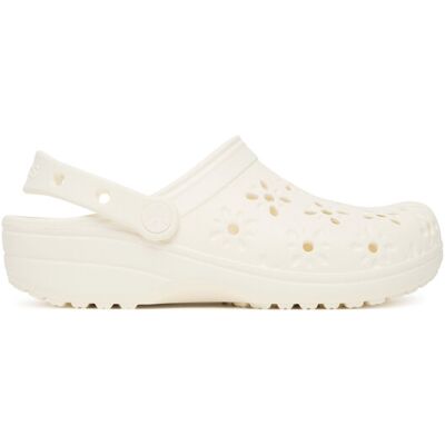 Crocs Klapki Classic Floral Cut-Out Clog 210927 Écru 42_43 Kremowy Damskie Crocs Klapki Classic Floral Cut-Out Clog 210927 Écru 42_43 Kremowy Damskie