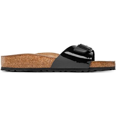 Birkenstock Klapki Madrid 040303 Czarny 42 Czarny Damskie Birkenstock Klapki Madrid 040303 Czarny 42 Czarny Damskie